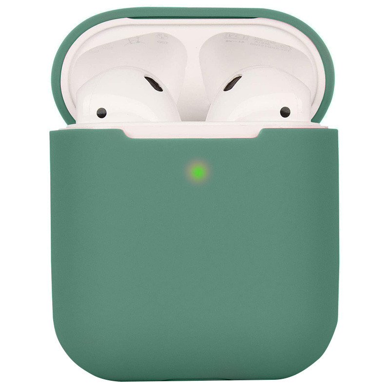

Силиконовый футляр для наушников AirPods 1/2 Зеленый / Pine green (170298)