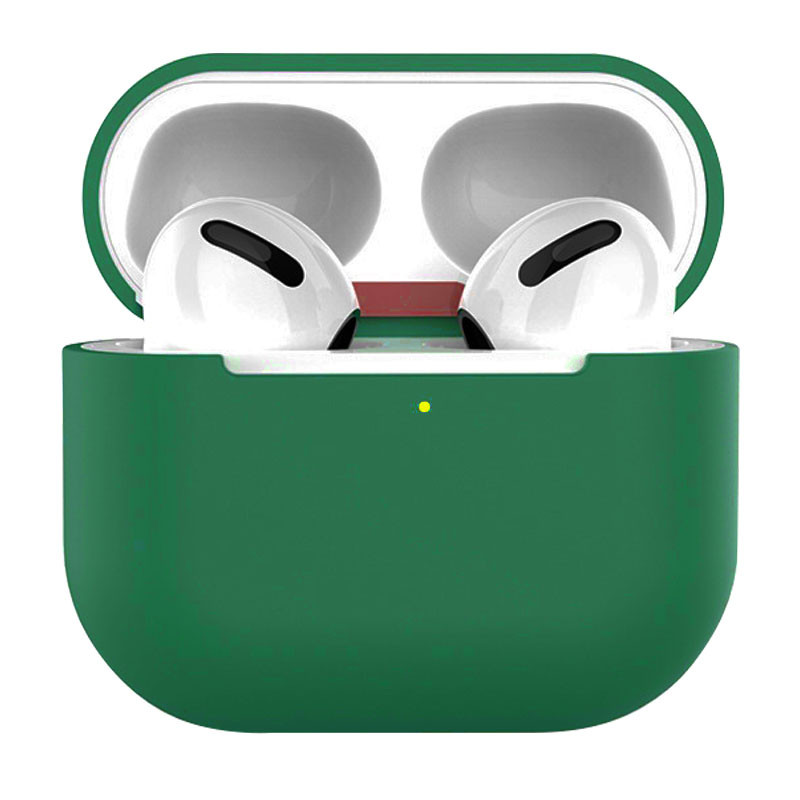 

Силіконовий футляр для навушників AirPods 3 (Зелений / Dark green)