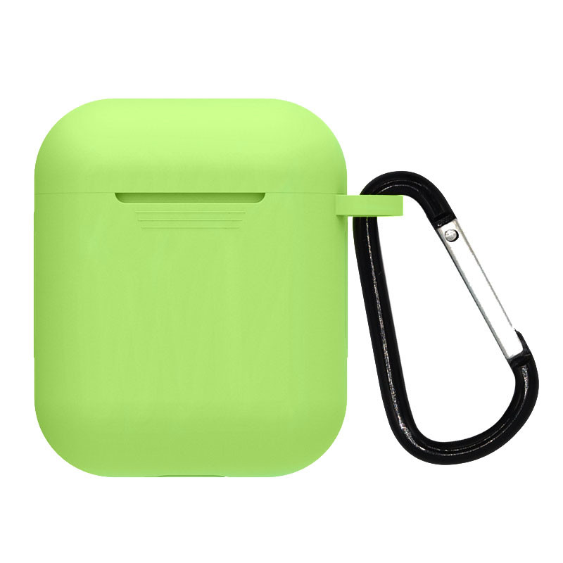 

Силиконовый футляр для наушников Airpods Hang + карабин Мятный / Mint (198251)