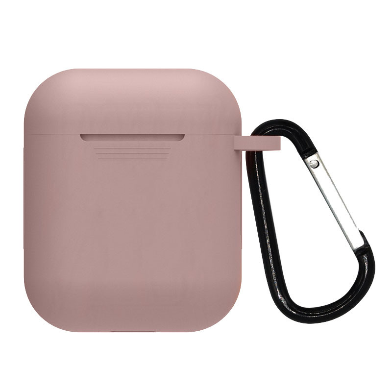 

Силиконовый футляр для наушников Airpods Hang + карабин Розовый / Pink Sand (198244)