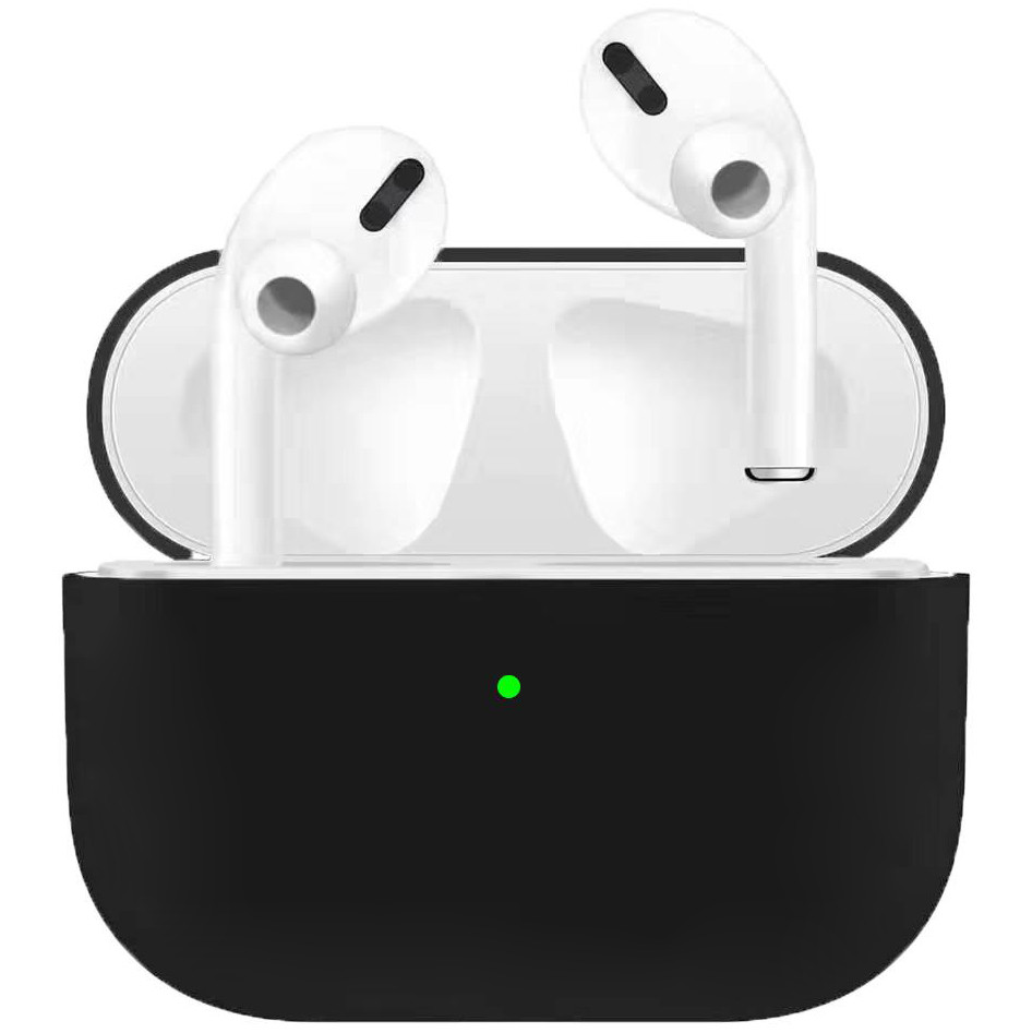 

Силиконовый футляр для наушников AirPods Pro (Черный / Black)