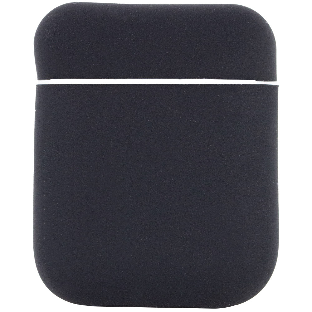 

Силиконовый футляр для наушников Airpods Slim Color Box Черный / Black (163075)