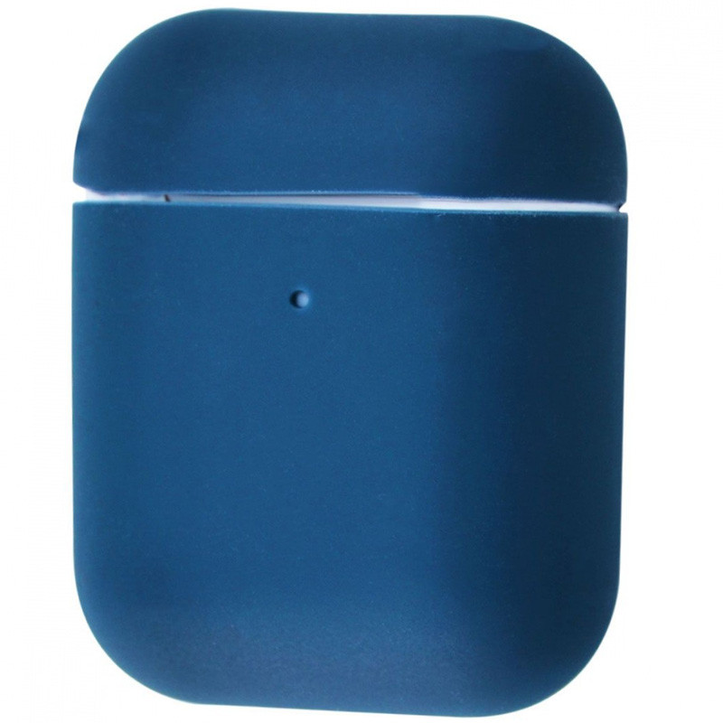 

Силиконовый футляр для наушников Airpods Slim Синий / Navy blue (160633)