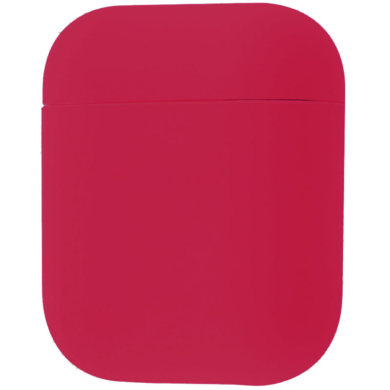 

Силиконовый футляр для наушников Airpods Ultra Slim Красный / Rose Red (154564)