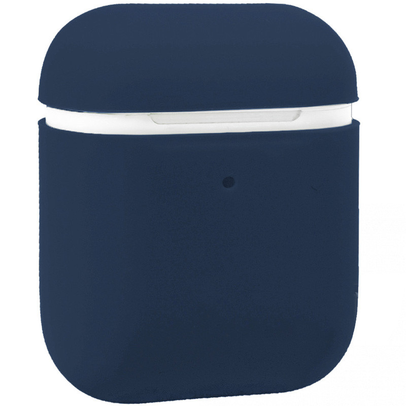 

Силиконовый футляр для наушников Airpods Ultra Slim Синий / Navy blue (162800)