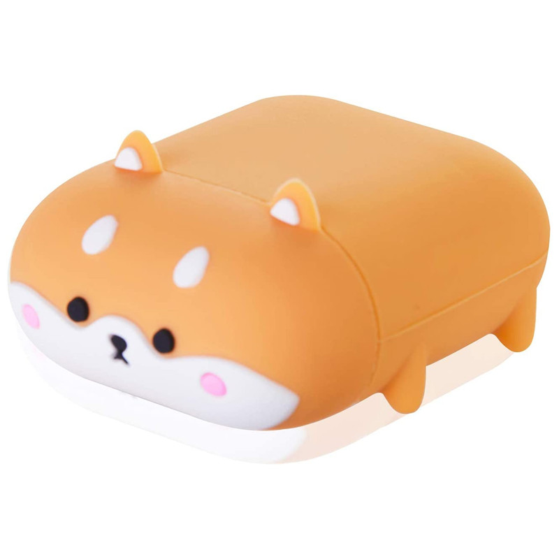 

Силиконовый футляр Dogs для наушников AirPods 1/2 (Corgi stands / Рыжий)