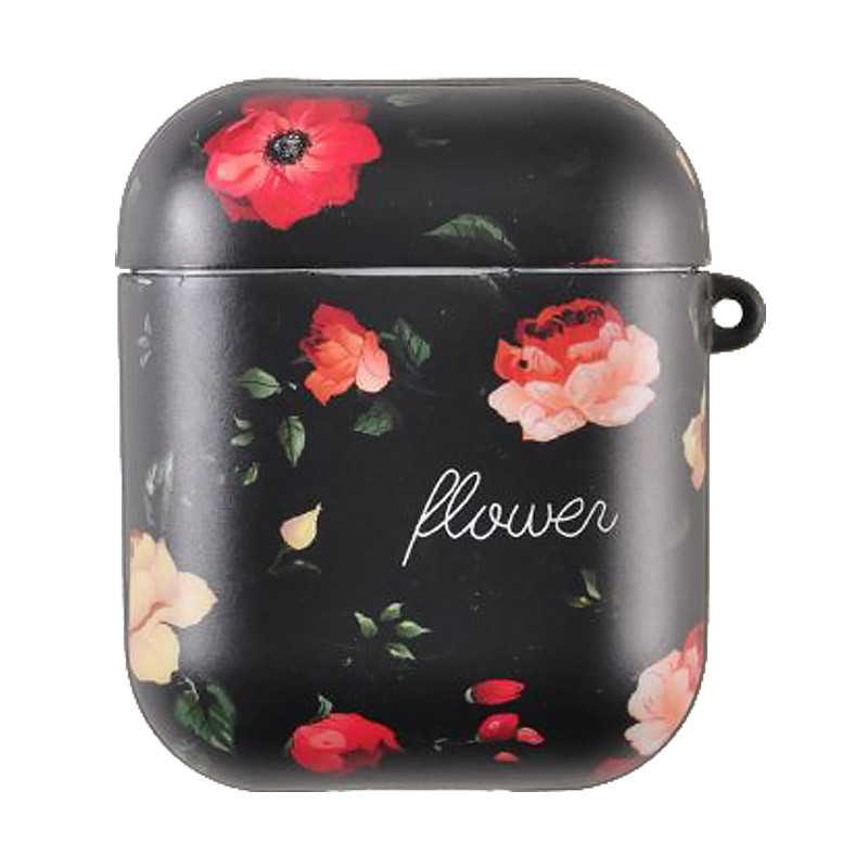 

Силиконовый футляр Flower для наушников AirPods Black Vintage Tea Rose (162820)