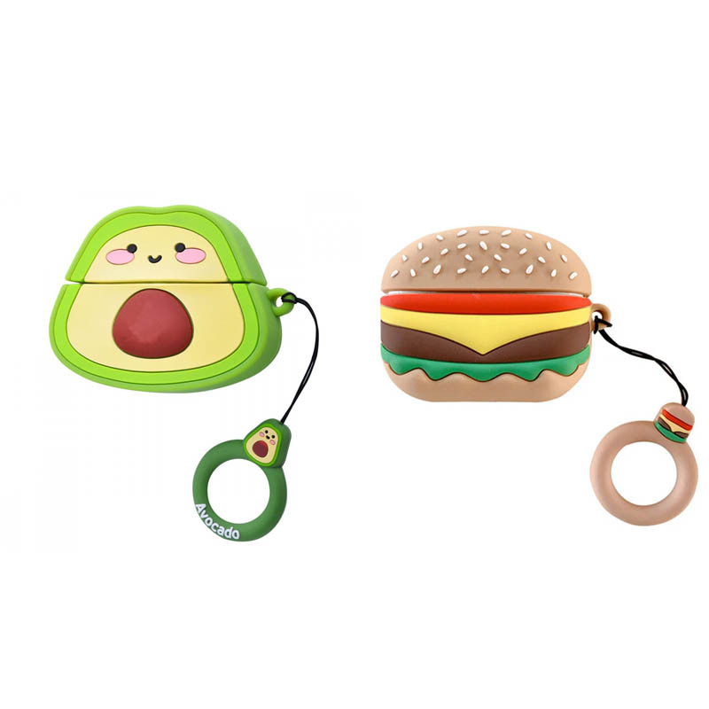 

Силиконовый футляр Food для наушников AirPods Pro 2 + кольцо (259515)