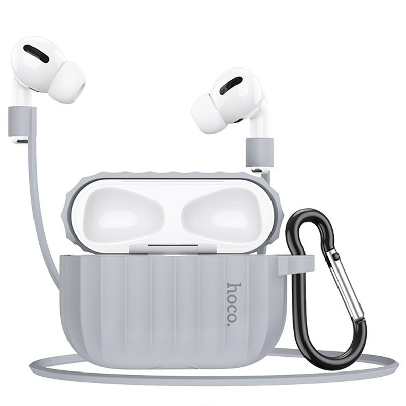 

Силіконовий футляр Hoco WB20 для навушників AirPods Pro (Сірий)