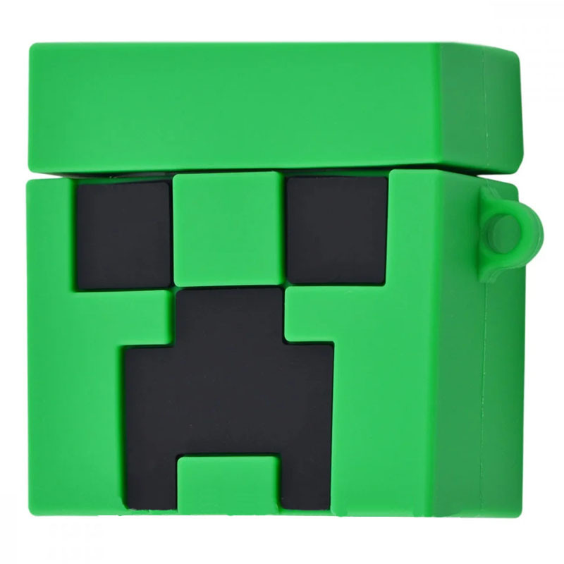 

Силиконовый футляр Minecraft для наушников AirPods 1/2 Creeper (184408)