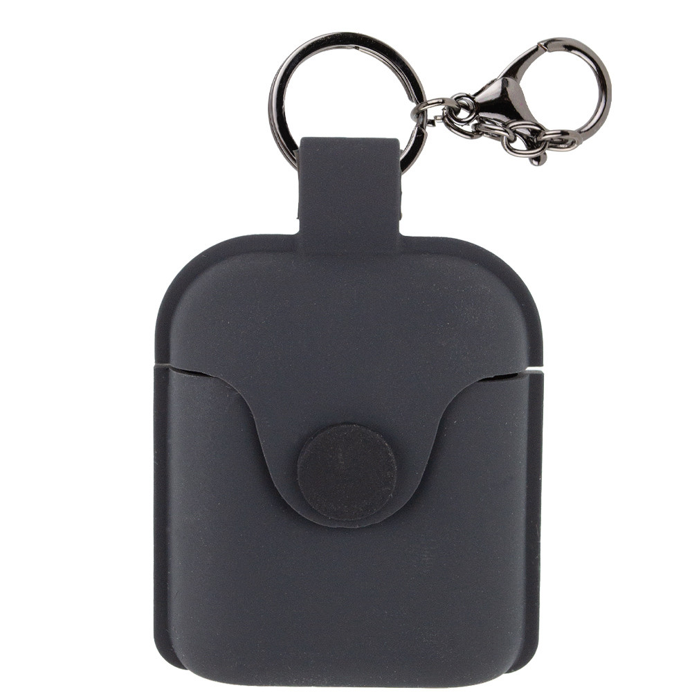 

Силіконовий футляр на магніті для навушників AirPods 1/2 (Чорний / Black)
