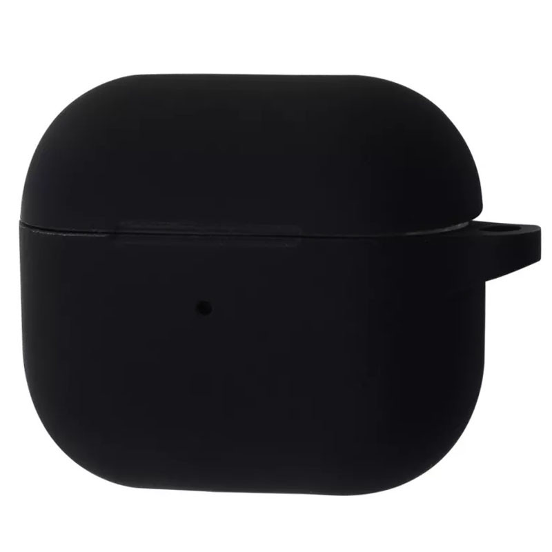 

Силіконовий футляр New з карабіном для навушників AirPods 3 (Чорний / Black)