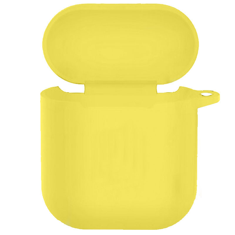 

Силиконовый футляр New с карабином для наушников Airpods 1/2 Желтый / Yellow (191243)