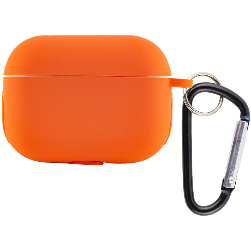

Силиконовый футляр New с карабином для наушников Airpods Pro Оранжевый / Apricot (191283)