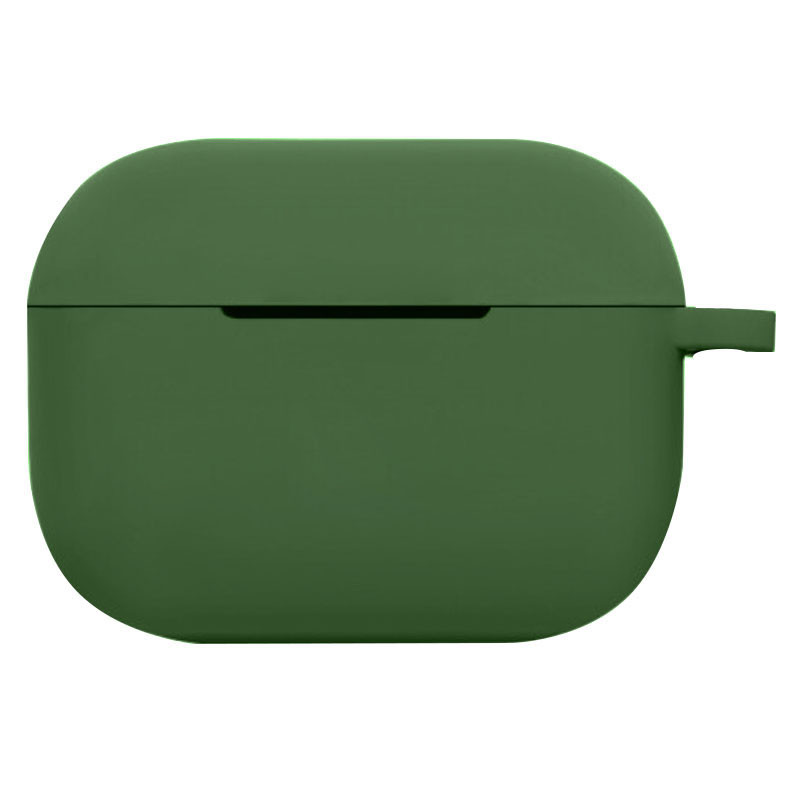 

Силиконовый футляр New с карабином для наушников Airpods Pro Зеленый / Forest green (191276)