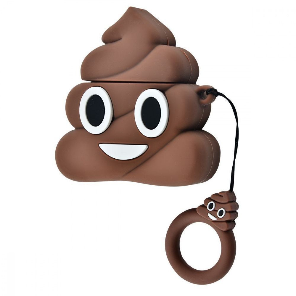 

Силиконовый футляр Poop для наушников AirPods Коричневый (152250)