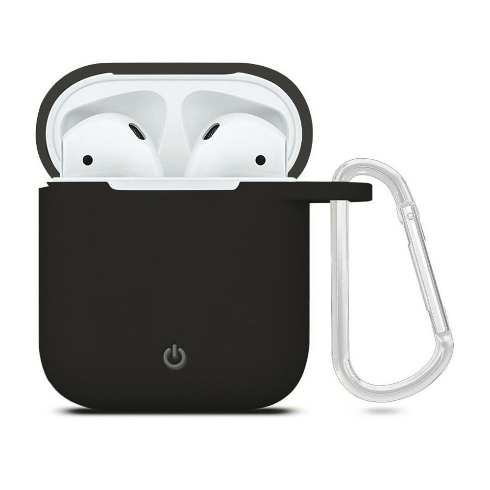 

Силиконовый футляр с карабином для наушников AirPods Оливковый / Olive (156172)
