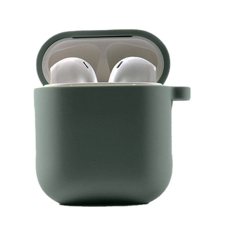 

Силиконовый футляр с микрофиброй для наушников Airpods 1/2 Зеленый / Dark green (149473)