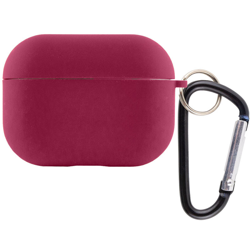 

Силиконовый футляр с микрофиброй для наушников Airpods 3 Бордовый / Maroon (248029)