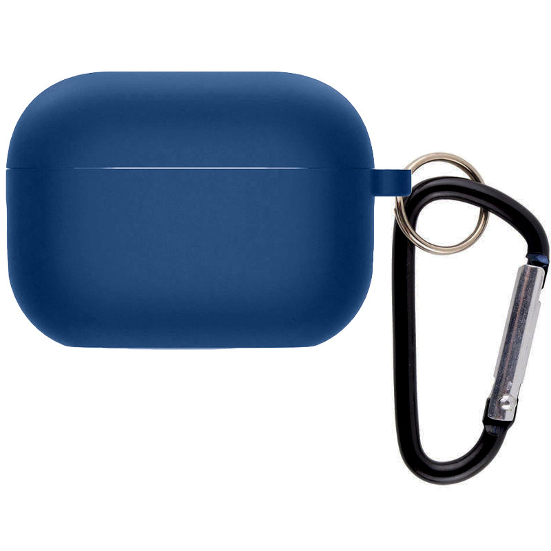 

Силиконовый футляр с микрофиброй для наушников Airpods 3 Синий / Navy blue (248033)