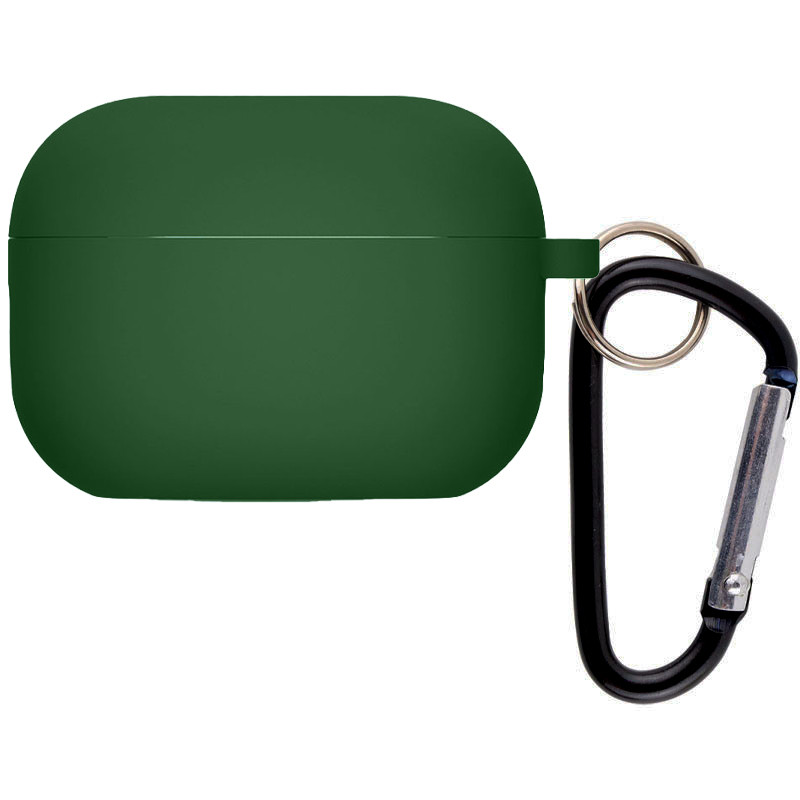 

Силиконовый футляр с микрофиброй для наушников Airpods Pro Зеленый / Army green (248026)