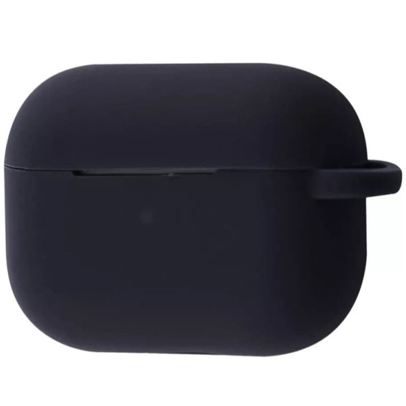 

Силіконовий футляр Shock-proof для навушників AirPods Pro + карабін (Чорний / Black)