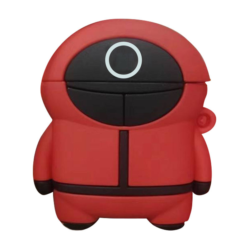 

Силиконовый футляр Squid Game для наушников AirPods 1/2 Красный / Круг (197691)