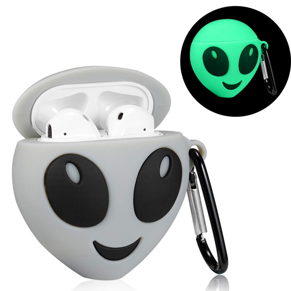 

Силиконовый футляр UFO для наушников AirPods 1/2 + карабин (168127)