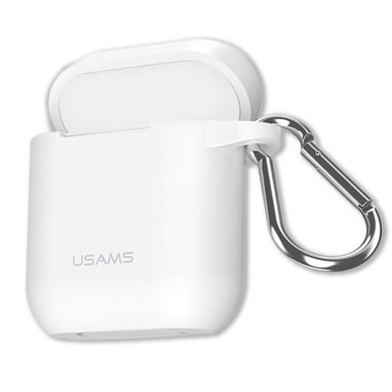 

Силиконовый футляр USAMS US-BH423 Silicone Protective Cover для наушников AirPods Белый / White (201408)