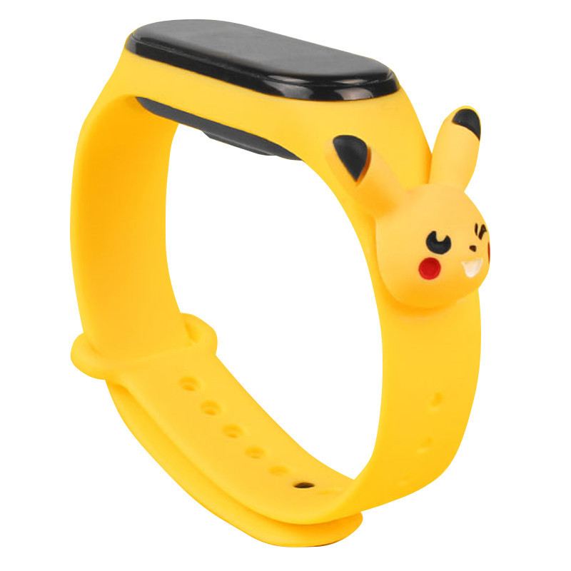

Силиконовый ремешок Cartoon Face для Xiaomi Mi Band 3/4 Желтый / Пикачу (149453)