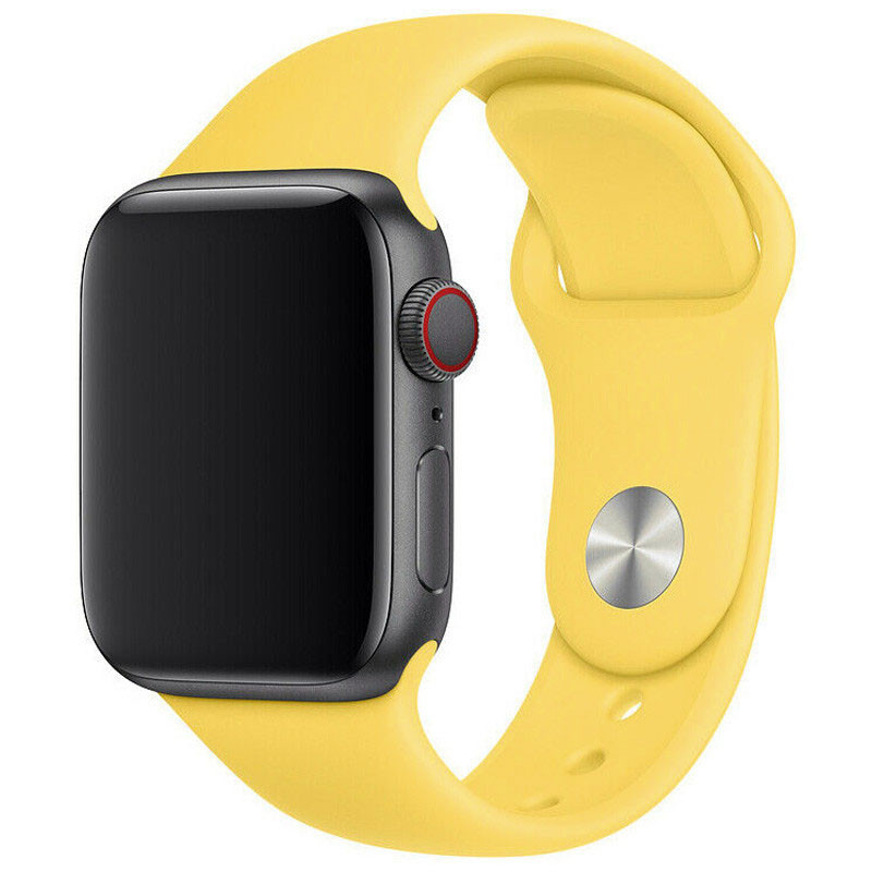 

Силиконовый ремешок для Apple watch 38mm / 40mm (Желтый / Yellow)