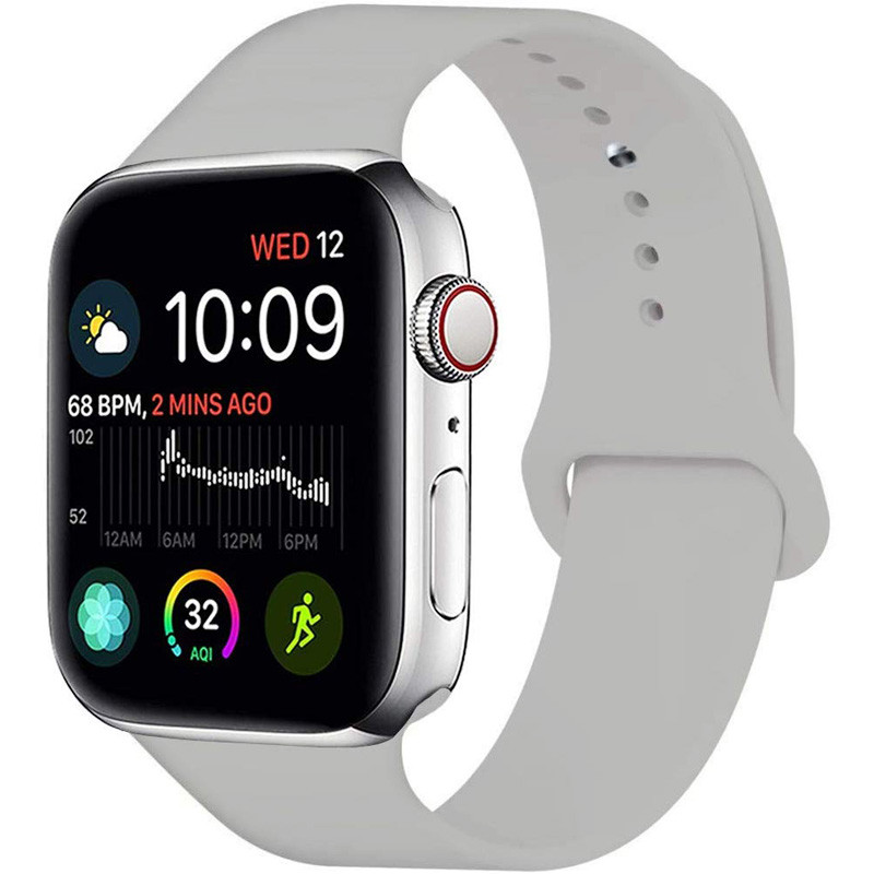

Силиконовый ремешок для Apple watch 42mm / 44mm Серый / Gray (154056)