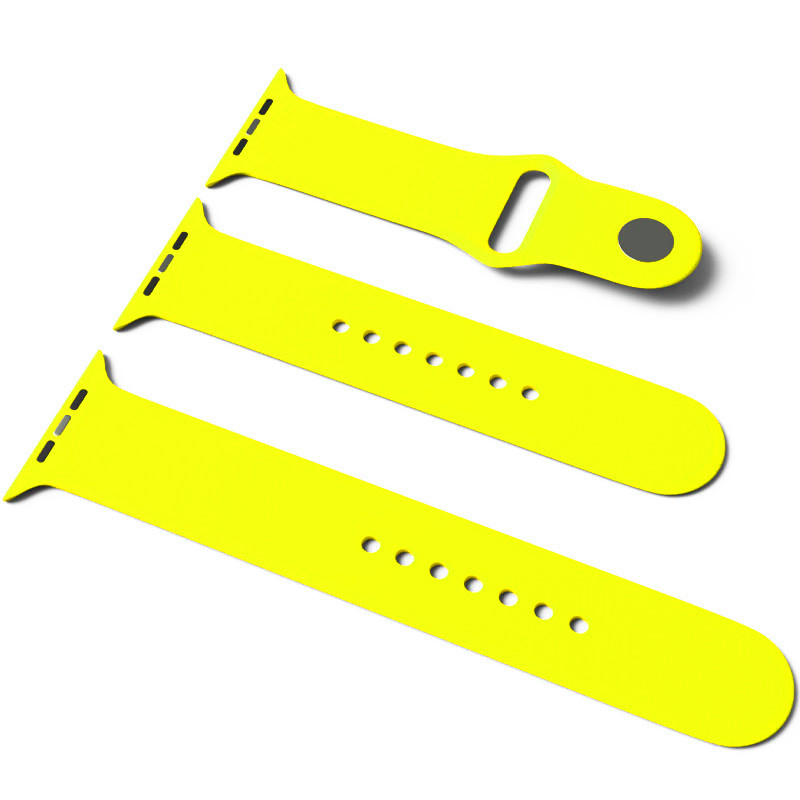 

Силиконовый ремешок для Apple Watch Sport Band 38 / 40 (S/M & M/L) 3pcs Желтый / Neon Yellow (147520)
