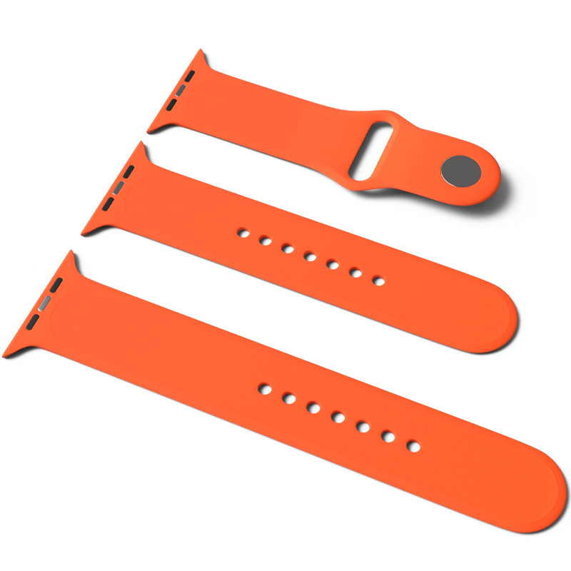 

Силиконовый ремешок для Apple Watch Sport Band 42 / 44 (S/M & M/L) 3pcs Оранжевый / Apricot (152909)