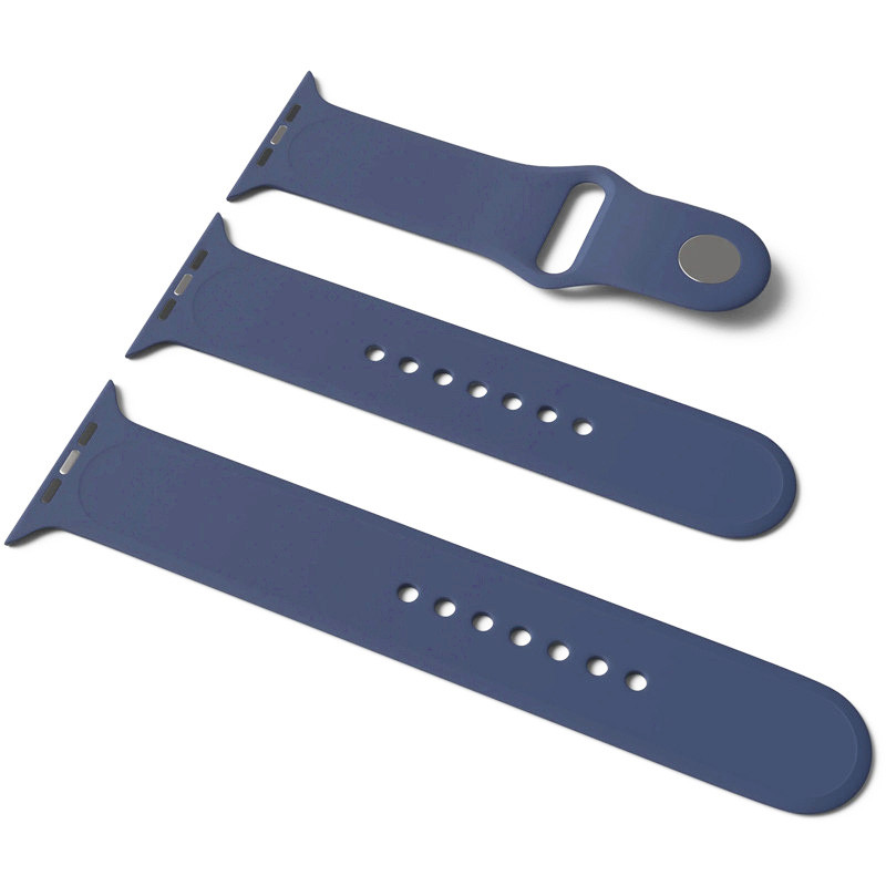 

Силиконовый ремешок для Apple Watch Sport Band 42 / 44 (S/M & M/L) 3pcs (Синий / Alaska blue)