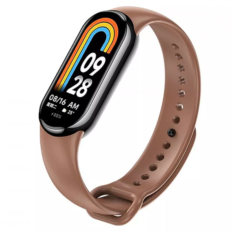 

Силиконовый ремешок для Xiaomi Mi Band 8 Коричневый / Brown (257377)