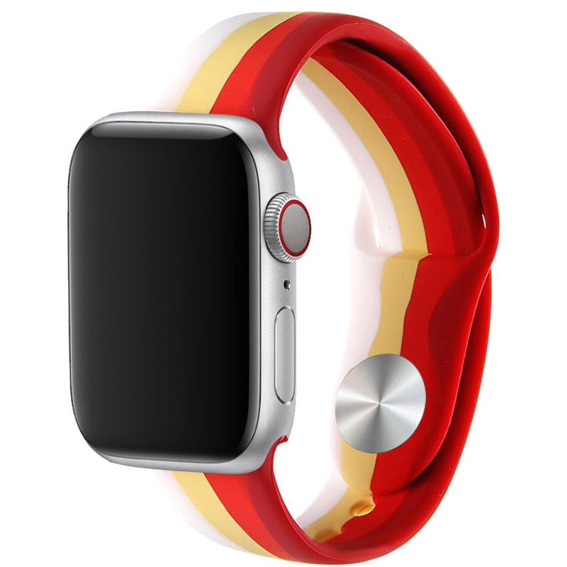 

Силиконовый ремешок Rainbow для Apple watch 38mm / 40mm Красный / Белый (185959)