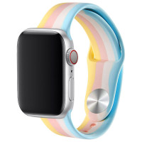 Силіконовий ремінець Rainbow для Apple watch 38mm / 40mm