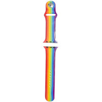 Силиконовый ремешок Rainbow для Apple watch 42mm / 44mm