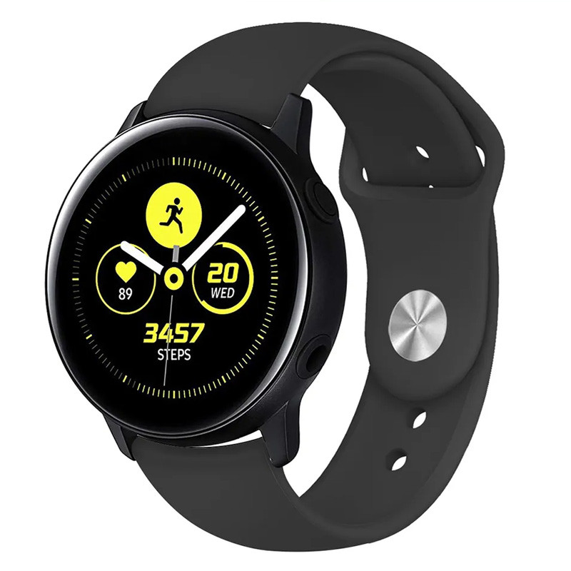 

Силиконовый ремешок Sport для Xiaomi Amazfit/Samsung 22 mm Черный / Black (253768)