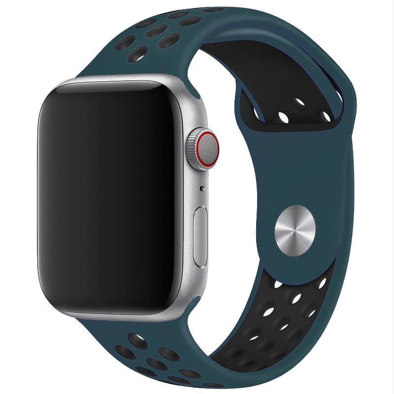 

Силиконовый ремешок Sport Nike+ для Apple watch 42mm / 44mm Pine Green / Black (147636)