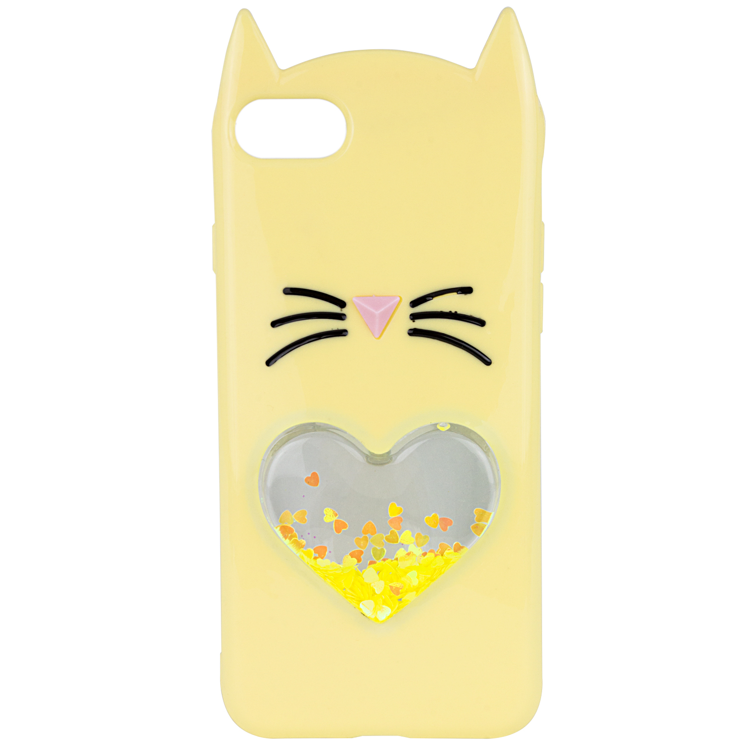 

Силиконовый чехол Love Cat 3D для Apple iPhone SE (2020) Желтый (98753)