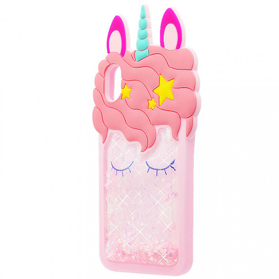 

Силіконовий чохол Unicorn 3D для Apple iPhone XR (6.1") (Рожевий)