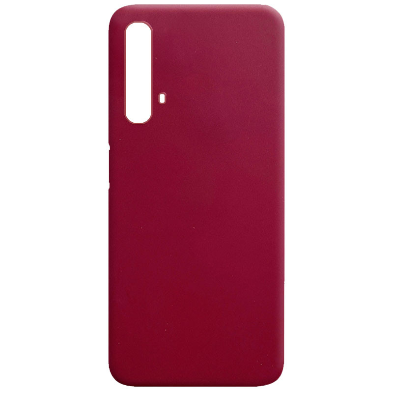 

Силіконовий чохол Candy для Realme X3 SuperZoom (Бордовий)