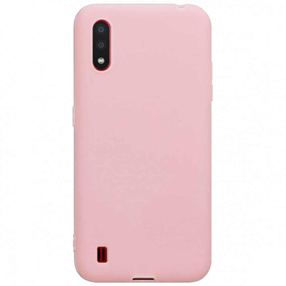

Силиконовый чехол Candy для Samsung Galaxy A01 Розовый (127792)