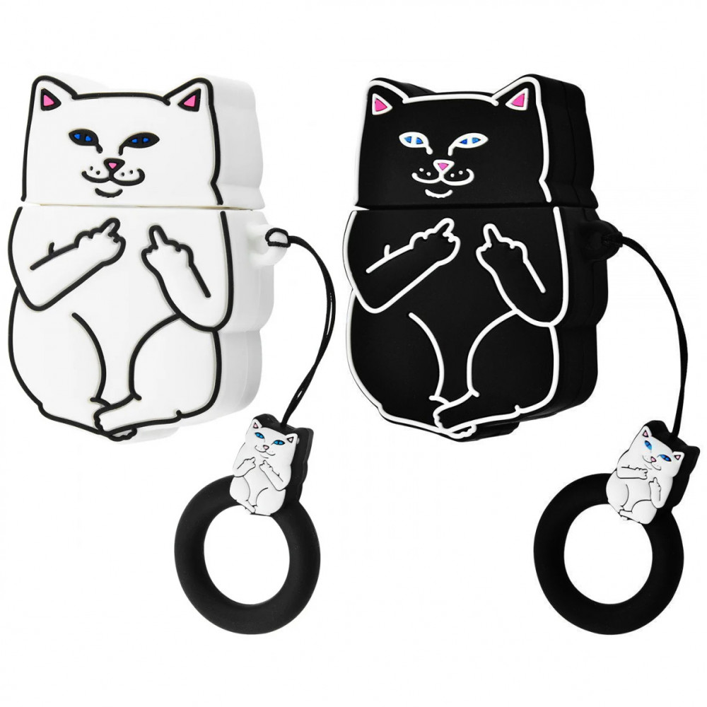 

Силіконовий футляр Cat Fakk з кільцем для навушників AirPods