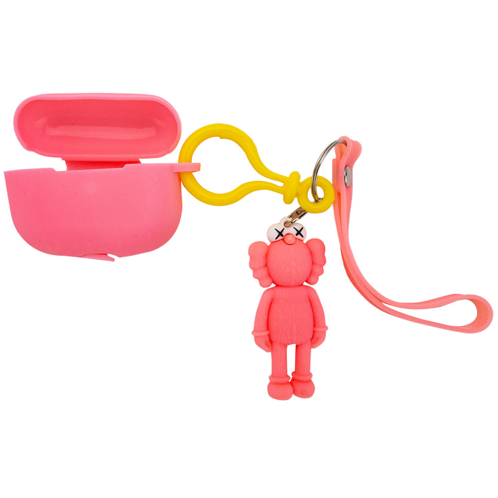 

Силиконовый футляр Cute Charm для наушников AirPods Pro (Kaws / Розовый)