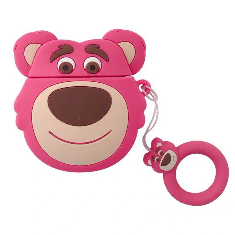 

Силиконовый футляр Disney series для наушников AirPods + кольцо Лотсо / Розовый (131410)