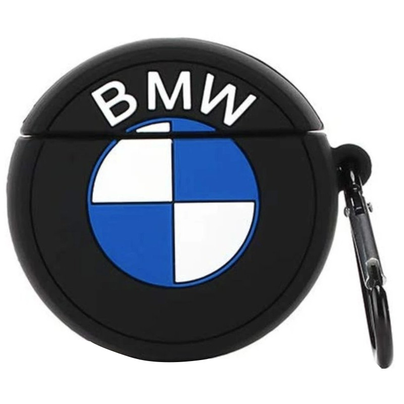 

Силиконовый футляр Logo series для наушников AirPods + карабин BMW / Черный (128307)