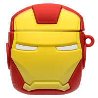 Силиконовый футляр Marvel & DC series для наушников AirPods 1/2 + карабин